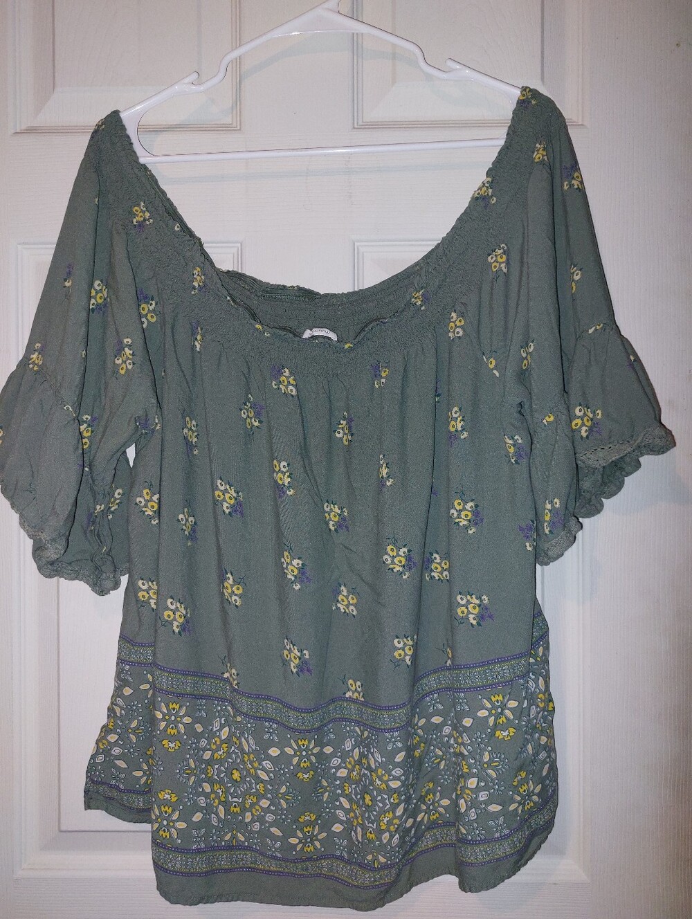 Maurices 3x Off-Shoulder Peasant Top